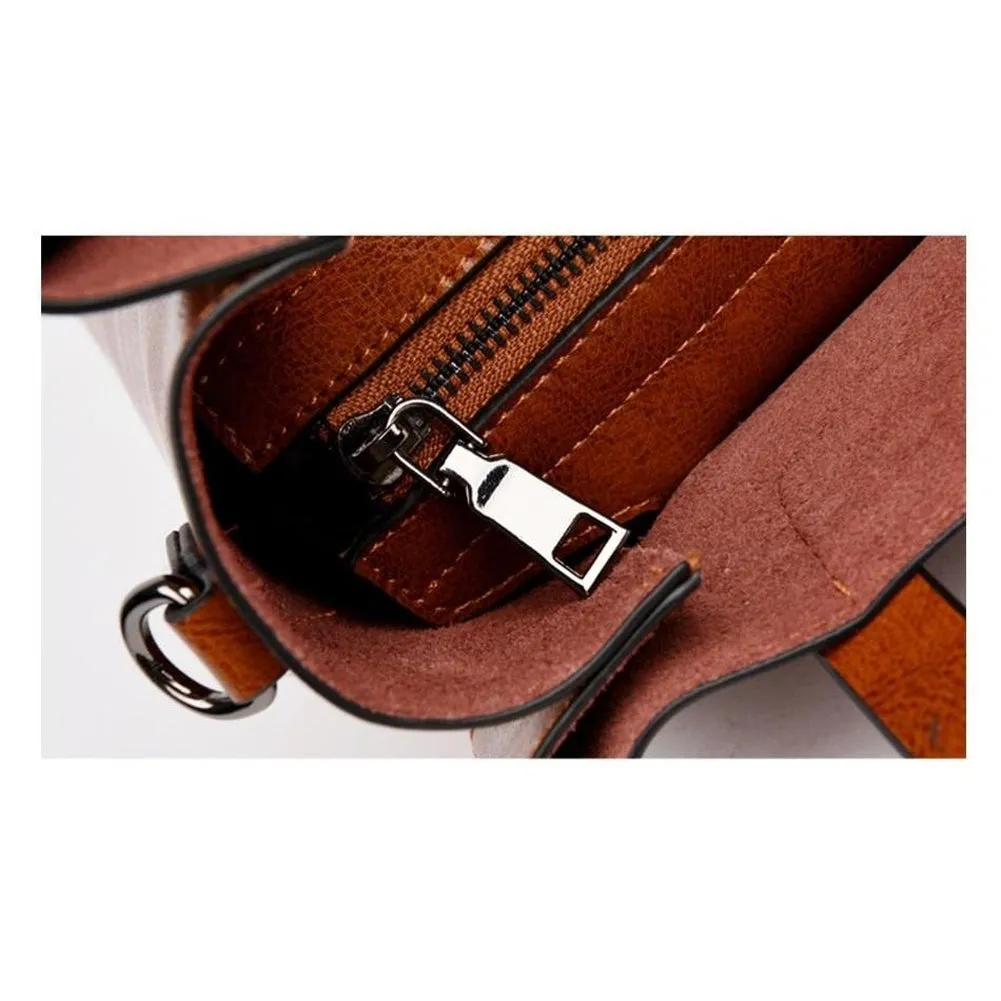 <bold>Bucket / Crossbody Bag  <br>Genuine-Leather