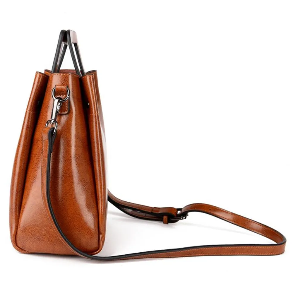 <bold>Bucket / Crossbody Bag  <br>Genuine-Leather