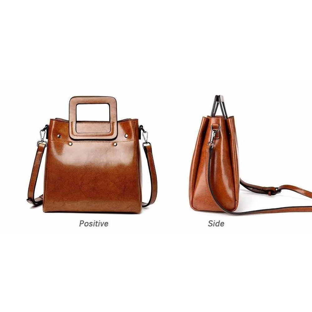 <bold>Bucket / Crossbody Bag  <br>Genuine-Leather