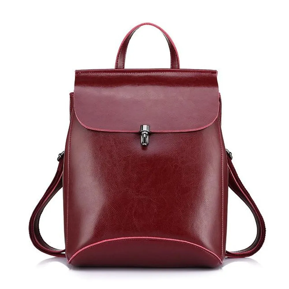<bold>Fashion Backpack  <br>Genuine-Leather