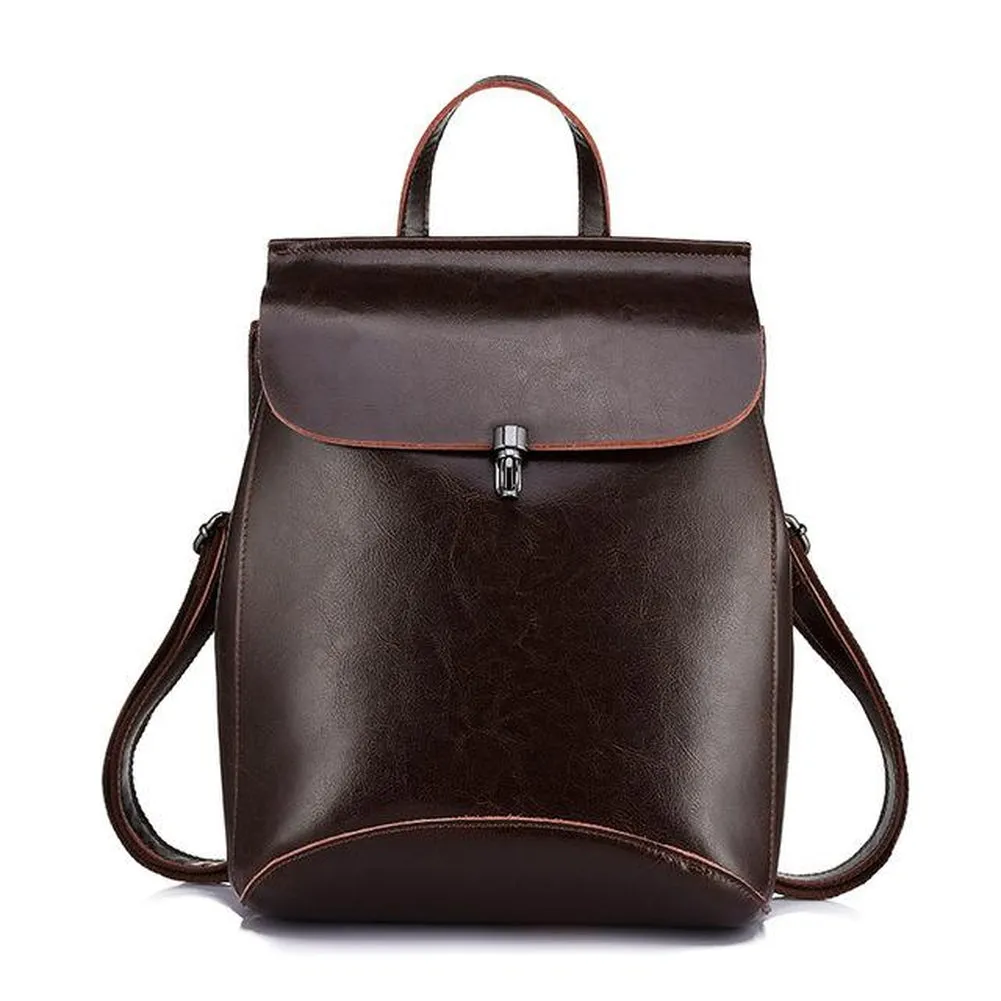 <bold>Fashion Backpack  <br>Genuine-Leather