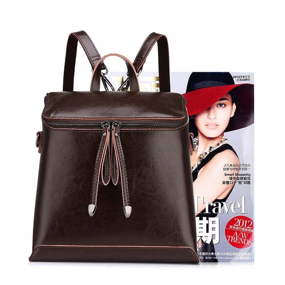 <bold>Fashion Backpack  <br>Genuine-Leather