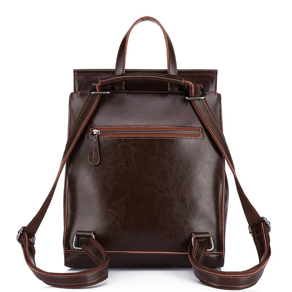 <bold>Fashion Backpack  <br>Genuine-Leather