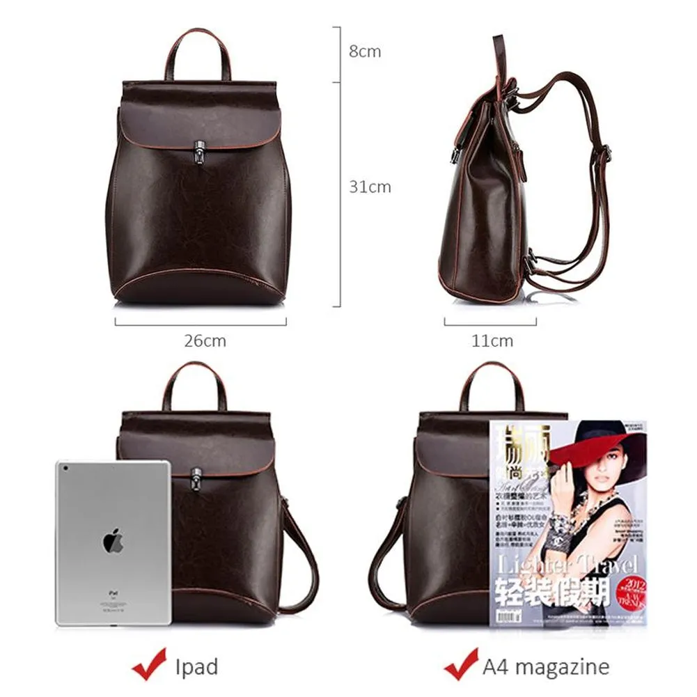 <bold>Fashion Backpack  <br>Genuine-Leather