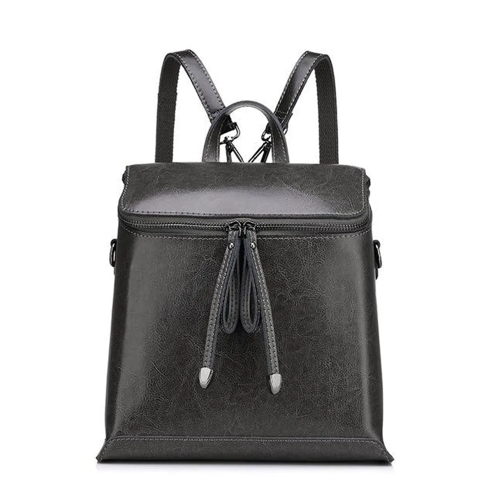 <bold>Fashion Backpack  <br>Genuine-Leather