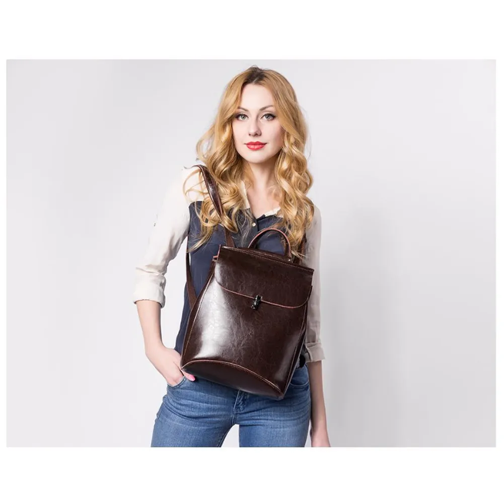 <bold>Fashion Backpack  <br>Genuine-Leather