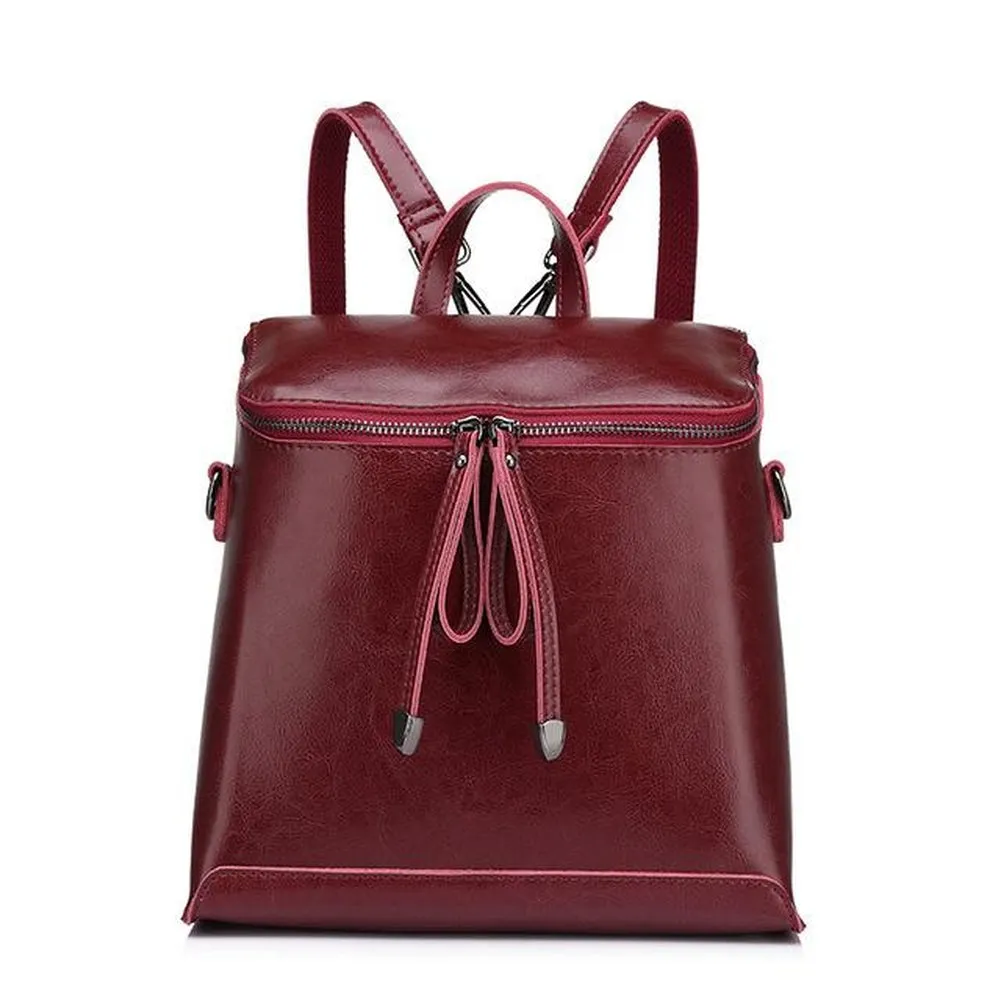 <bold>Fashion Backpack  <br>Genuine-Leather