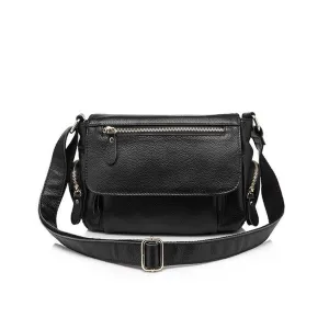 <bold>Messenger  / Crossbody Bag <br>Genuine-Leather
