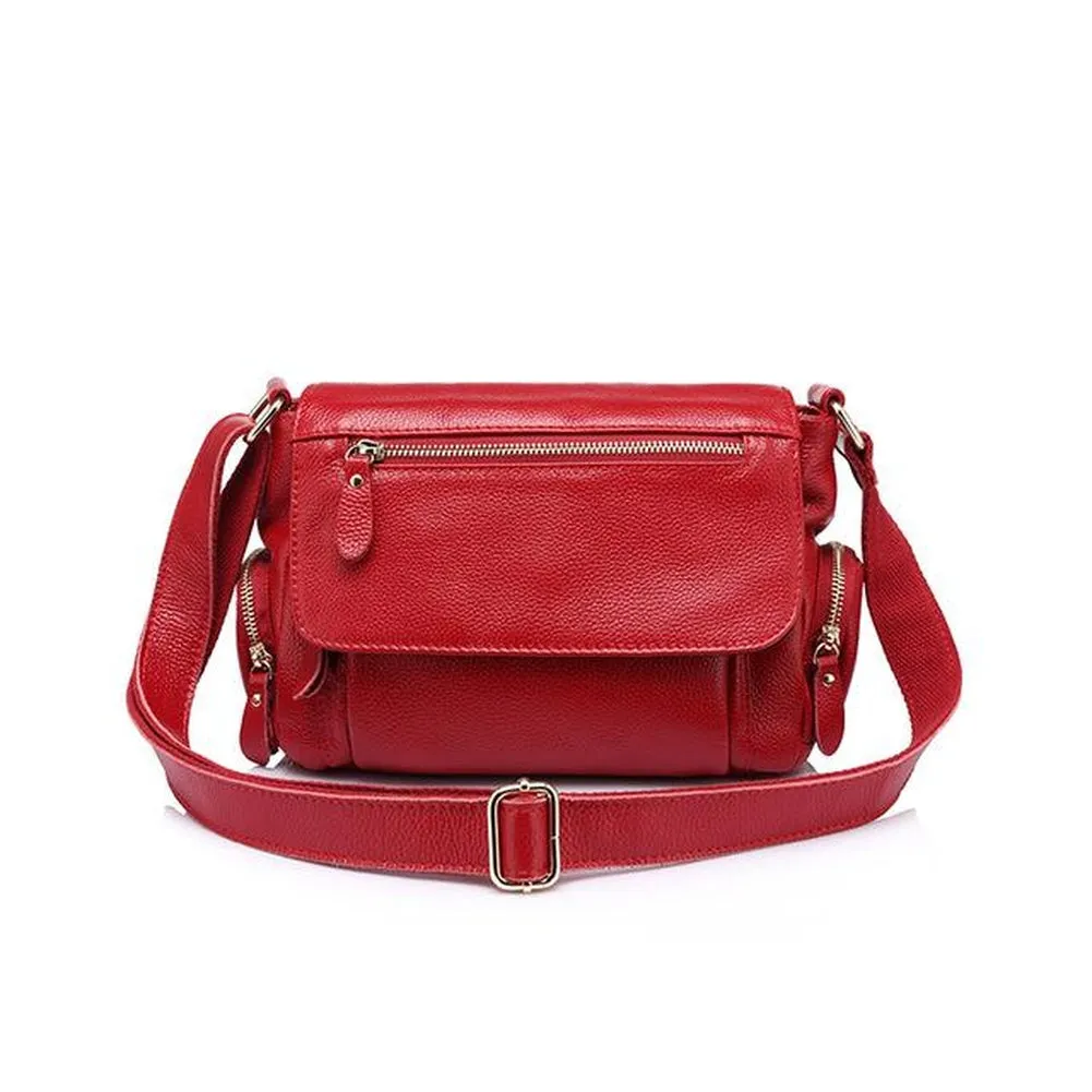 <bold>Messenger  / Crossbody Bag <br>Genuine-Leather