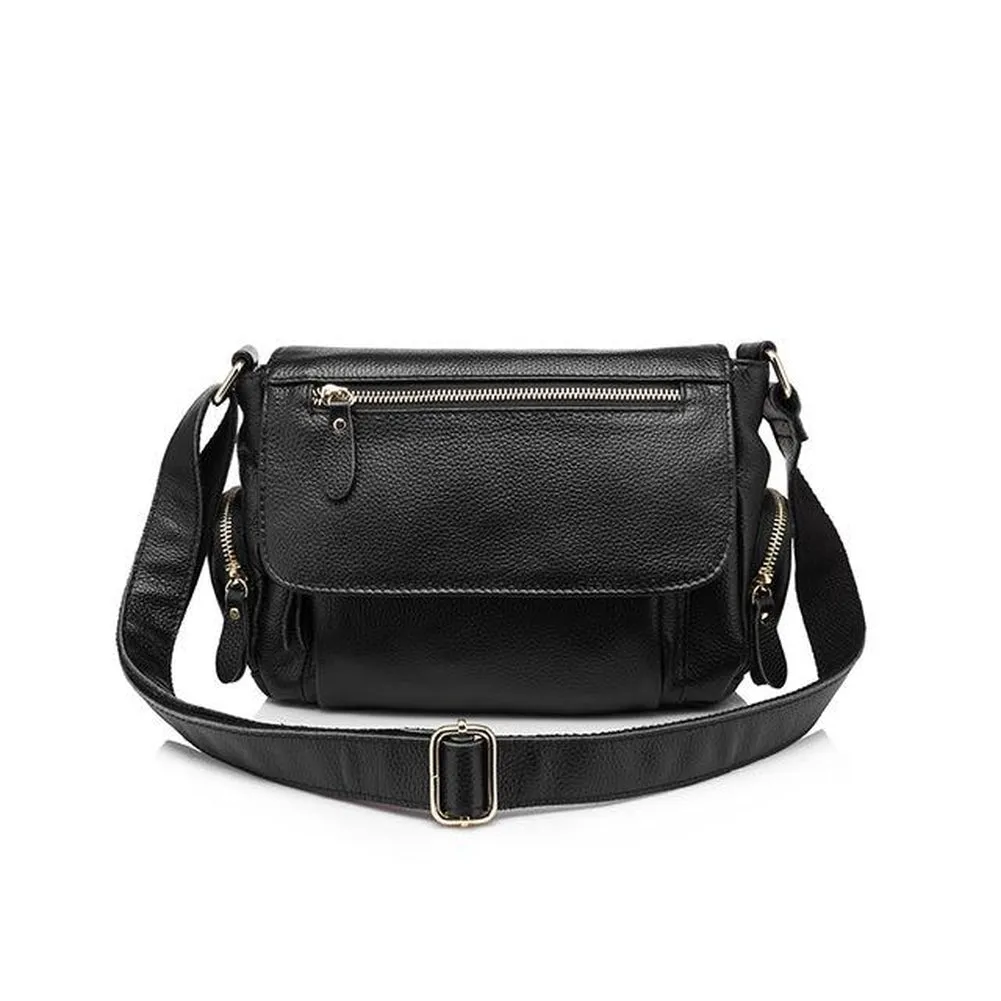 <bold>Messenger  / Crossbody Bag <br>Genuine-Leather