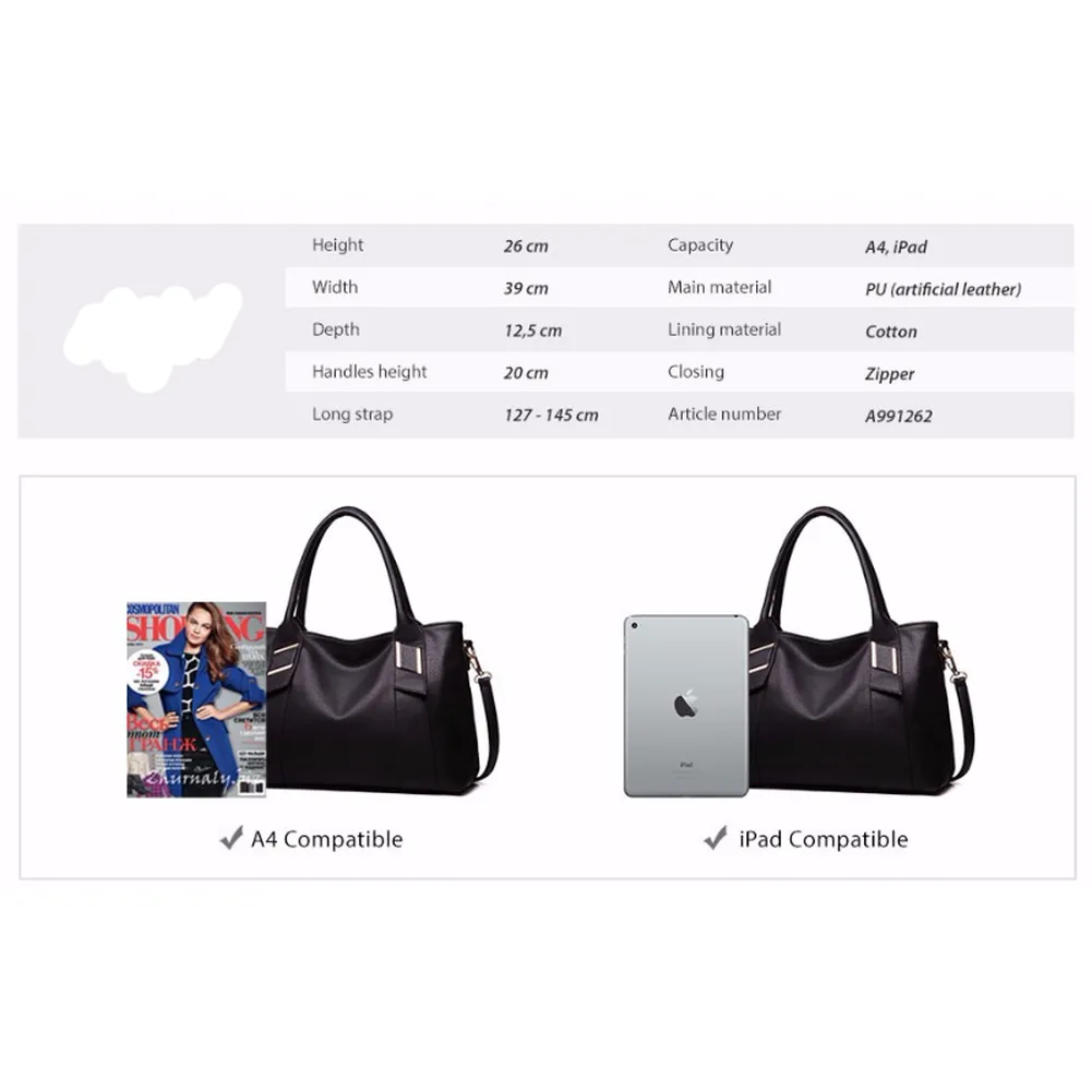 <bold>Top-Handle / Tote Bag  <br>Vegan-Leather