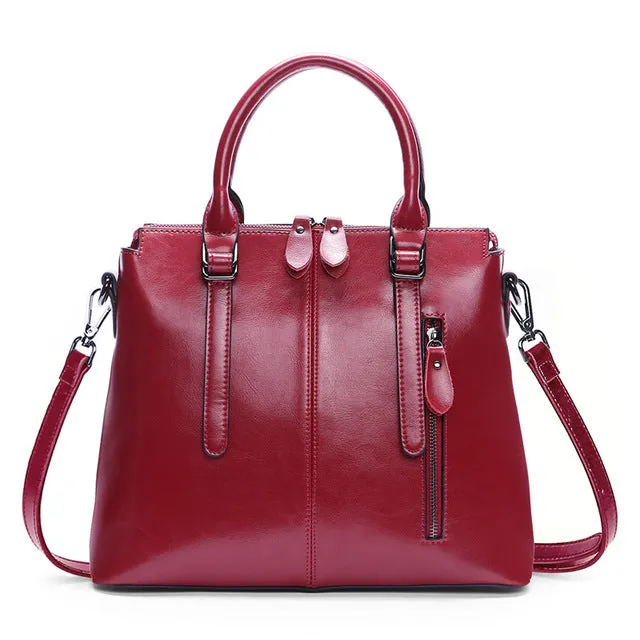 <bold>Tote  / Shoulder Bag <br>Genuine-Leather