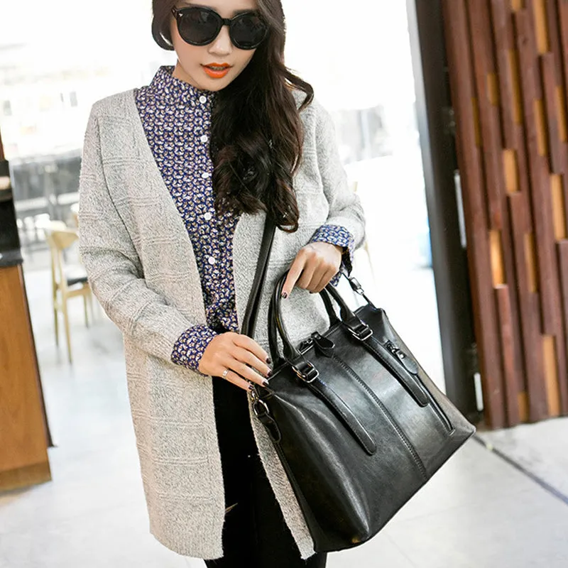 <bold>Tote  / Shoulder Bag <br>Genuine-Leather