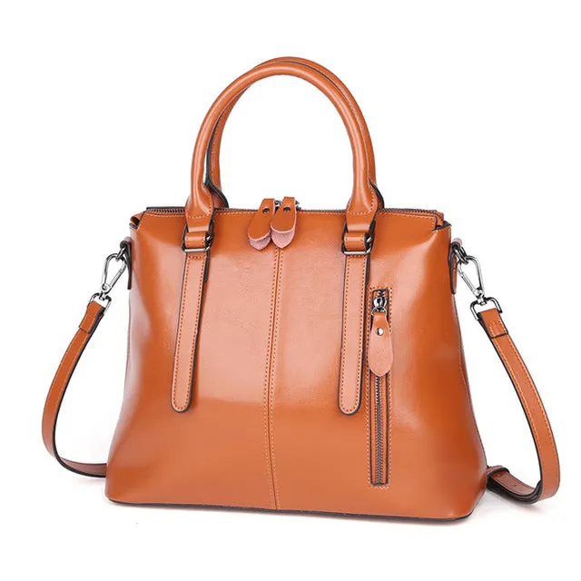 <bold>Tote  / Shoulder Bag <br>Genuine-Leather