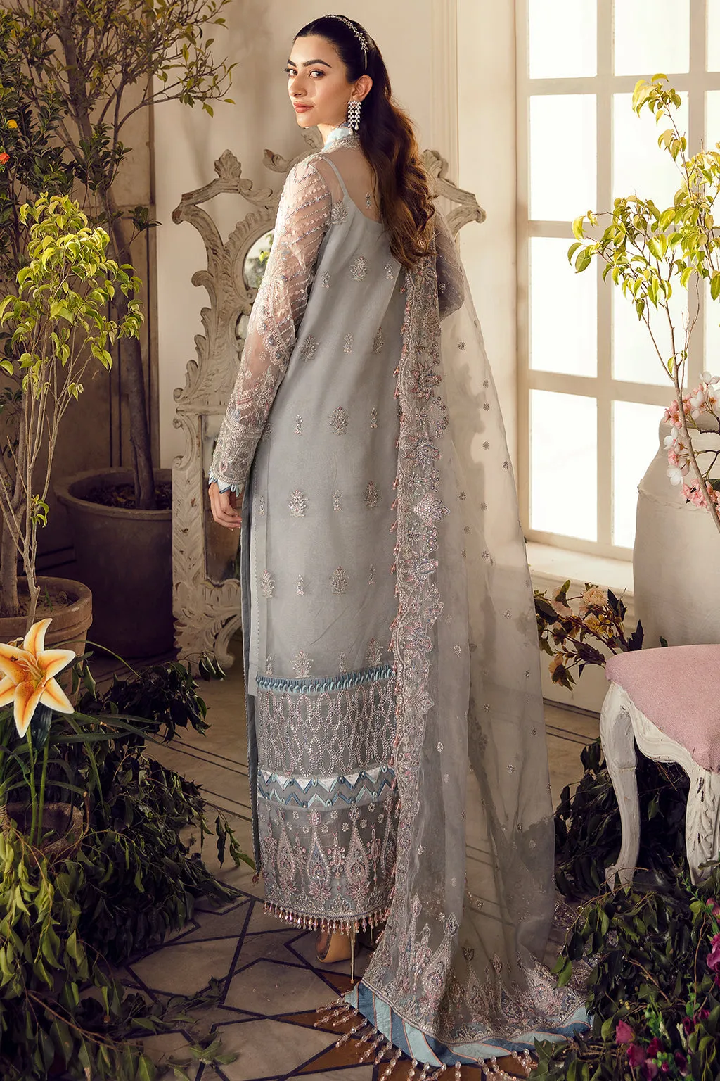 LUCIA | Afrozeh La Fuchsia Wedding Edition 2022 | Unstitched Embroidered Organza Suits