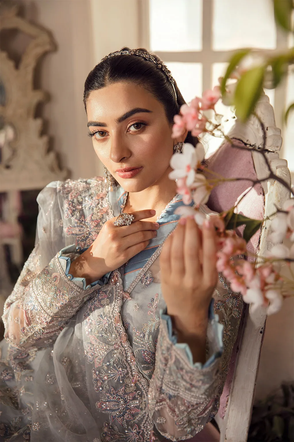 LUCIA | Afrozeh La Fuchsia Wedding Edition 2022 | Unstitched Embroidered Organza Suits