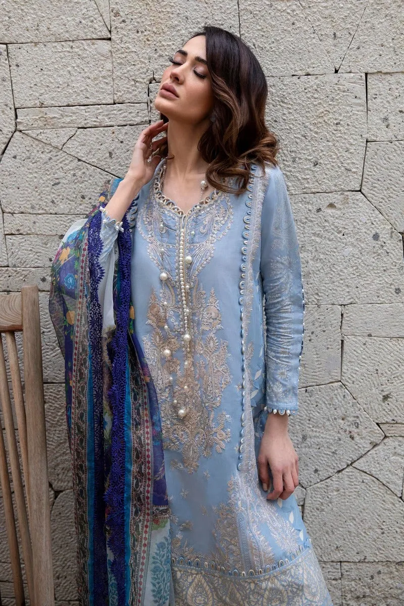 M221-007A-CH | Sana Safinaz Muzlin Spring Collection 2022 Vol 1  | Unstitched Printed Lawn Suits