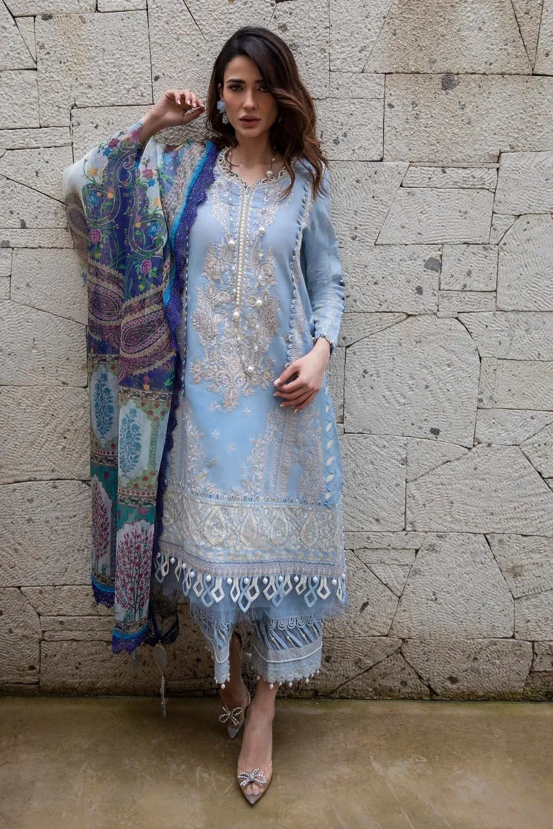 M221-007A-CH | Sana Safinaz Muzlin Spring Collection 2022 Vol 1  | Unstitched Printed Lawn Suits