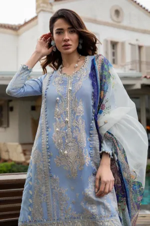 M221-007A-CH | Sana Safinaz Muzlin Spring Collection 2022 Vol 1  | Unstitched Printed Lawn Suits