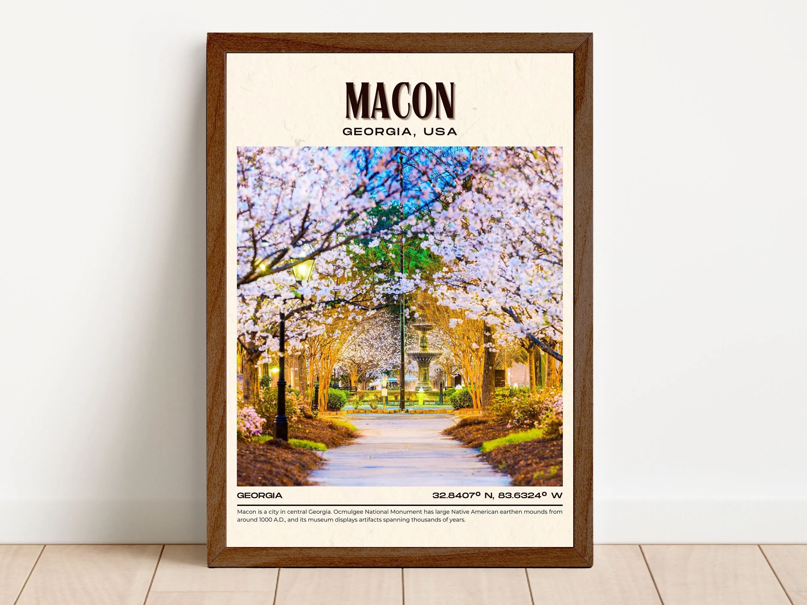 Macon Vintage Wall Art, Georgia, USA