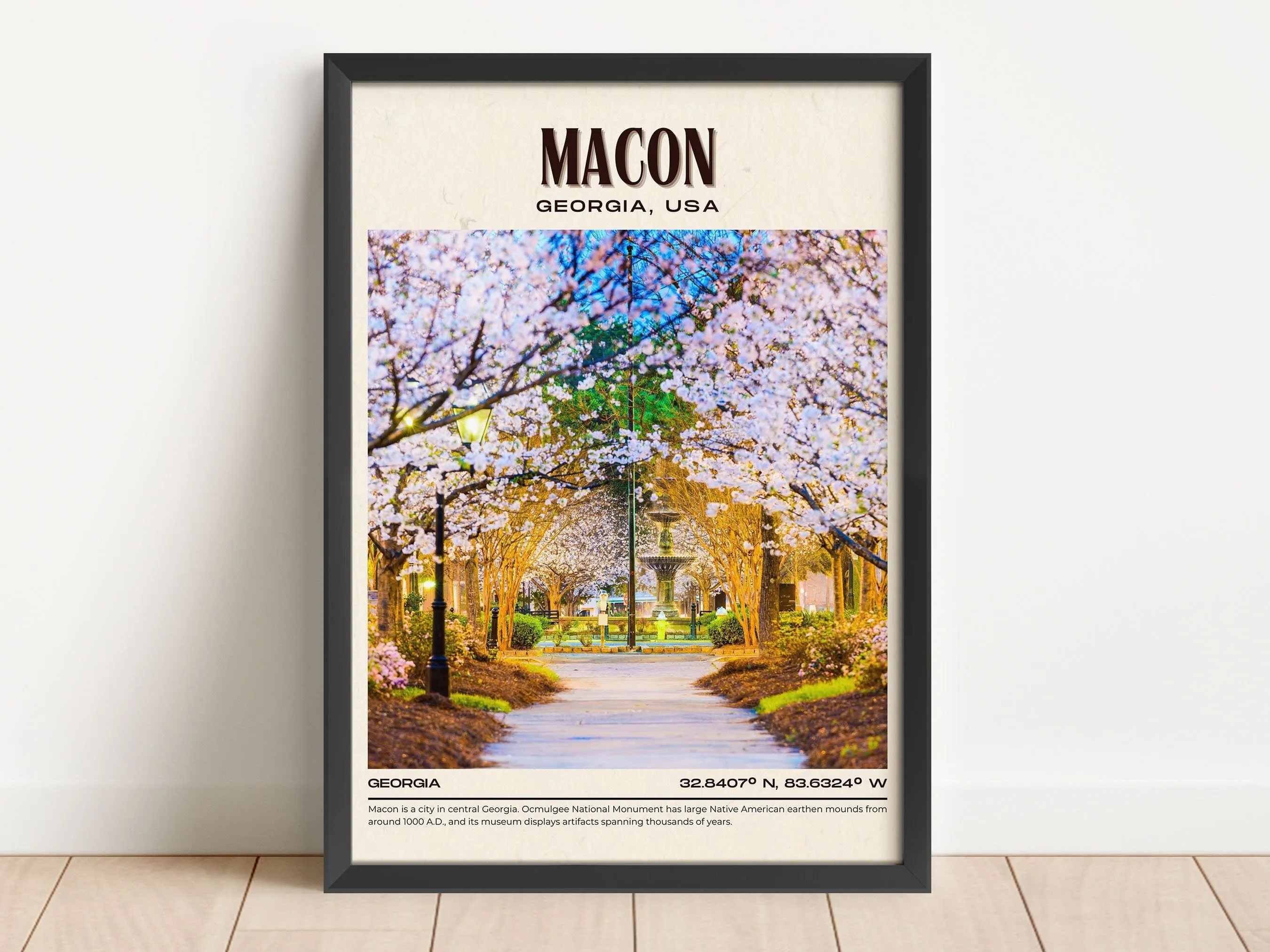 Macon Vintage Wall Art, Georgia, USA