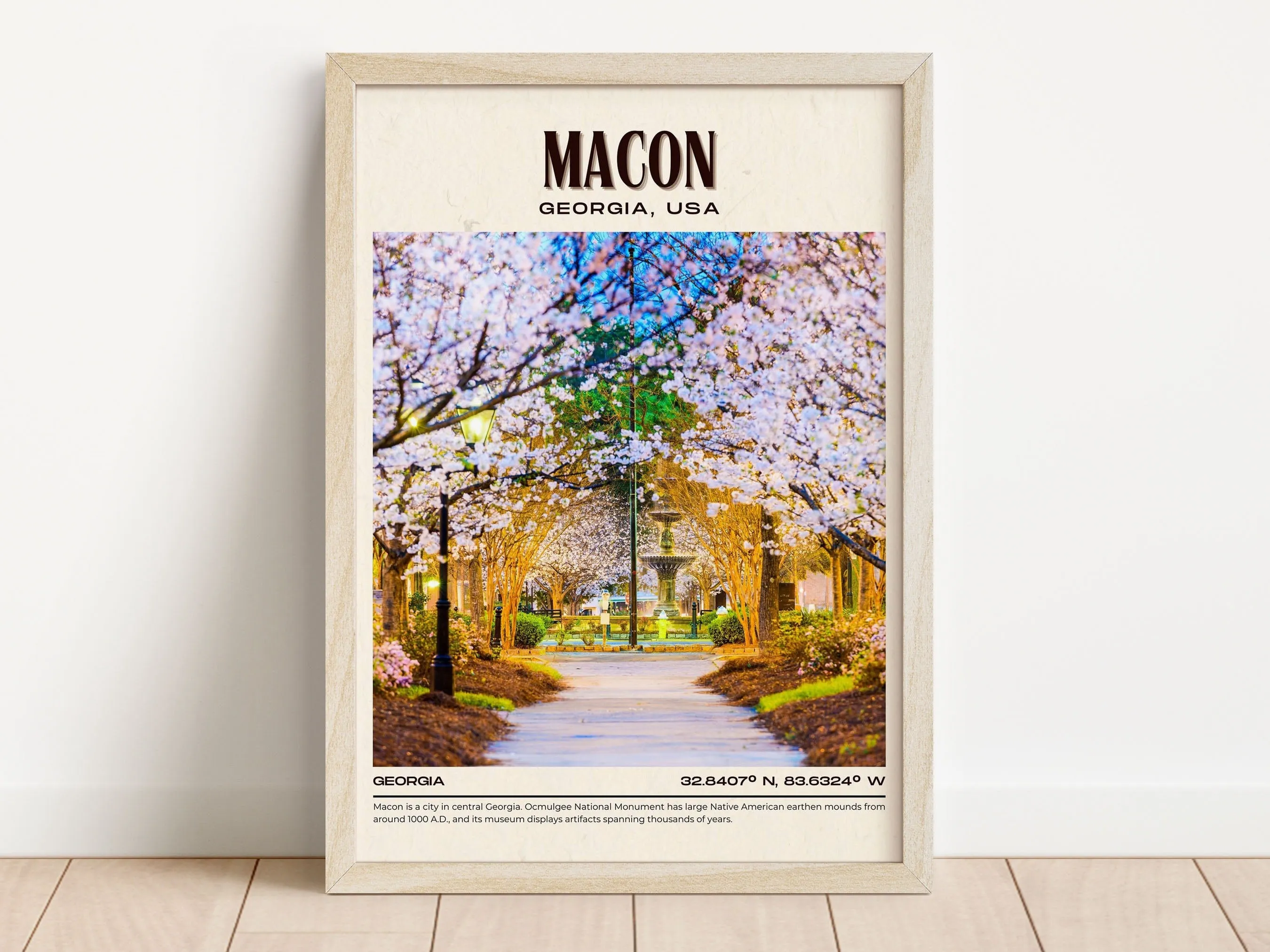 Macon Vintage Wall Art, Georgia, USA