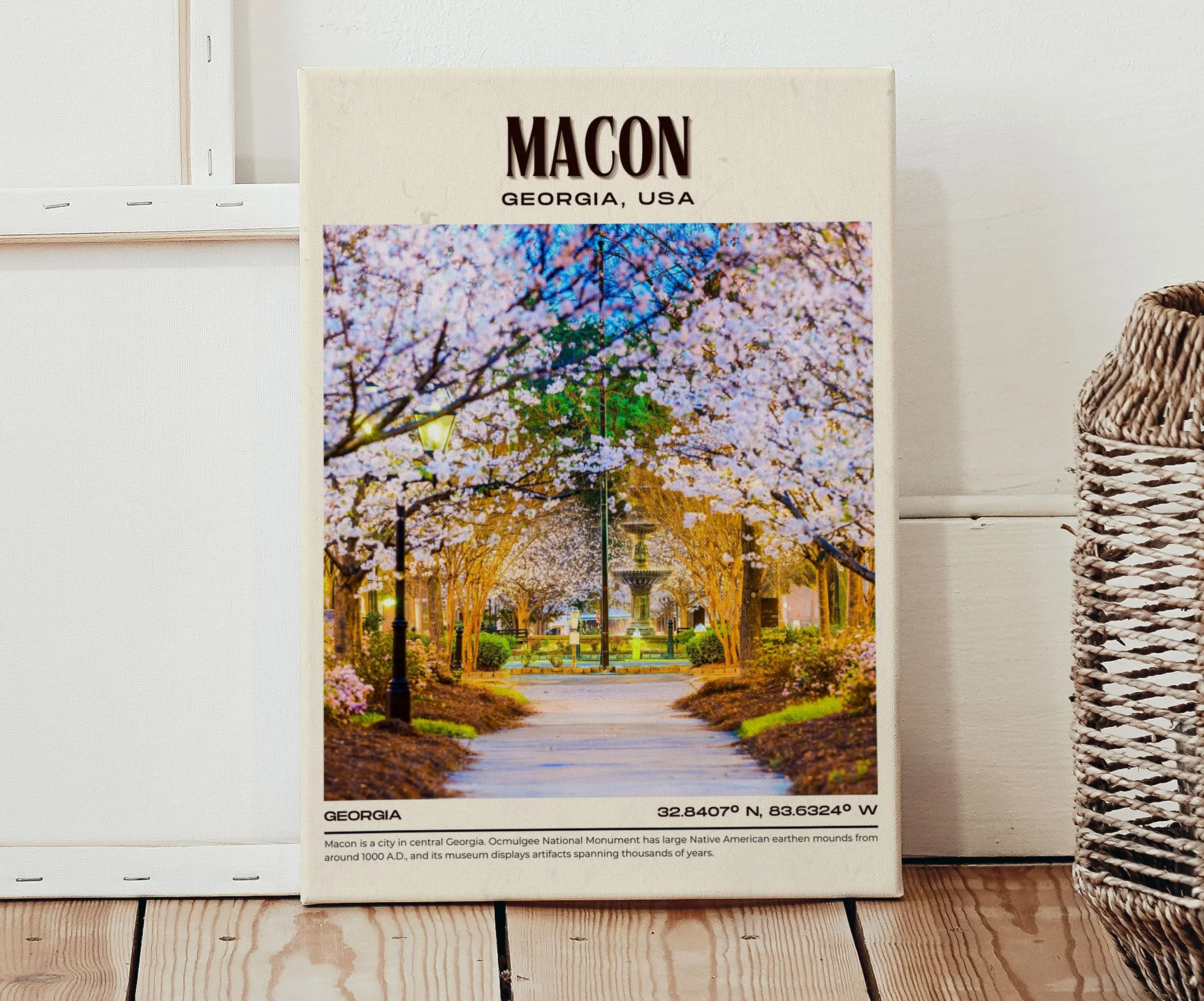 Macon Vintage Wall Art, Georgia, USA