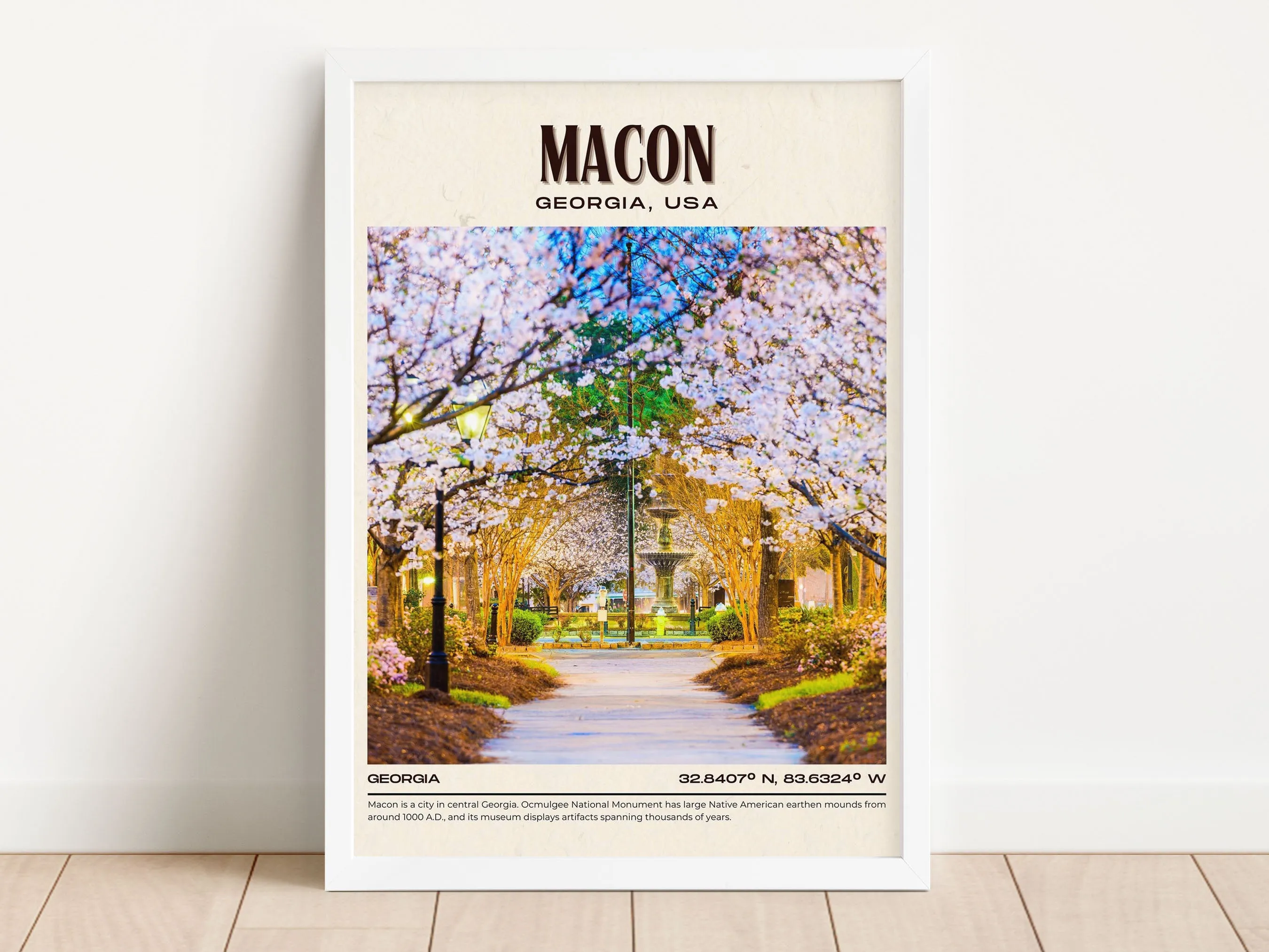 Macon Vintage Wall Art, Georgia, USA