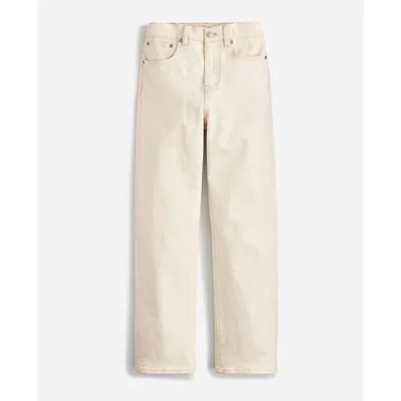 MADEWELL Cream vintage canvas The '90s Straight Jean NWT Size 26T