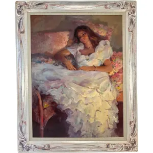 MARILYN BENDELL Oil on Linen Canvas Painting, Memories