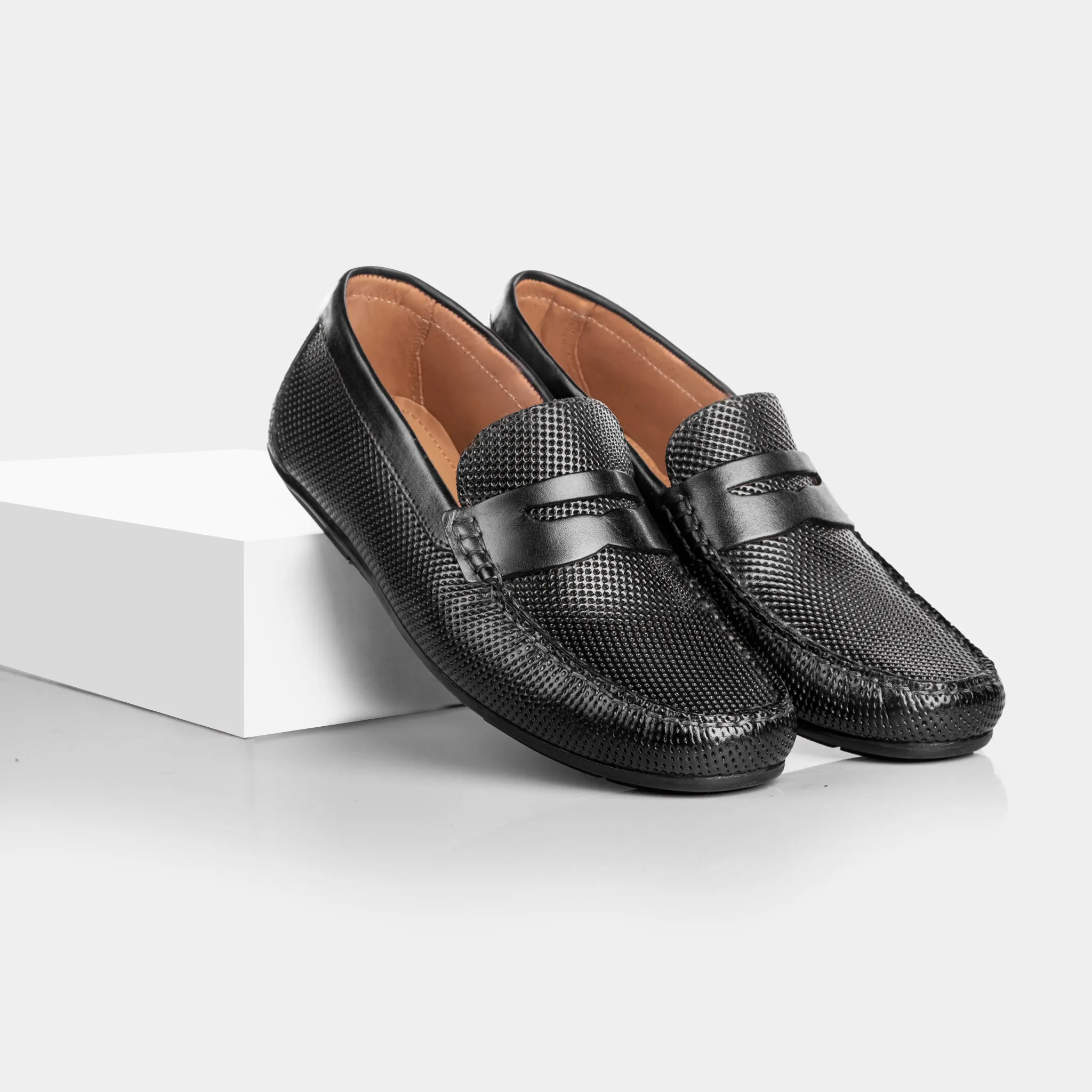 Mason Driving Moccasin (Charcoal Black)