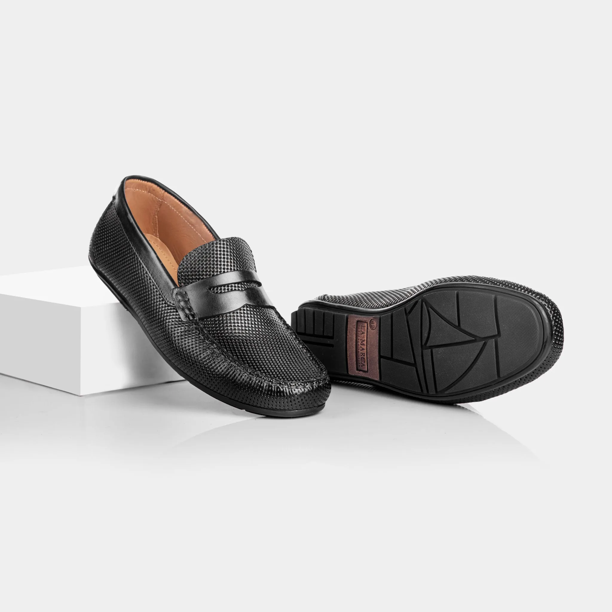 Mason Driving Moccasin (Charcoal Black)