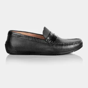 Mason Driving Moccasin (Charcoal Black)