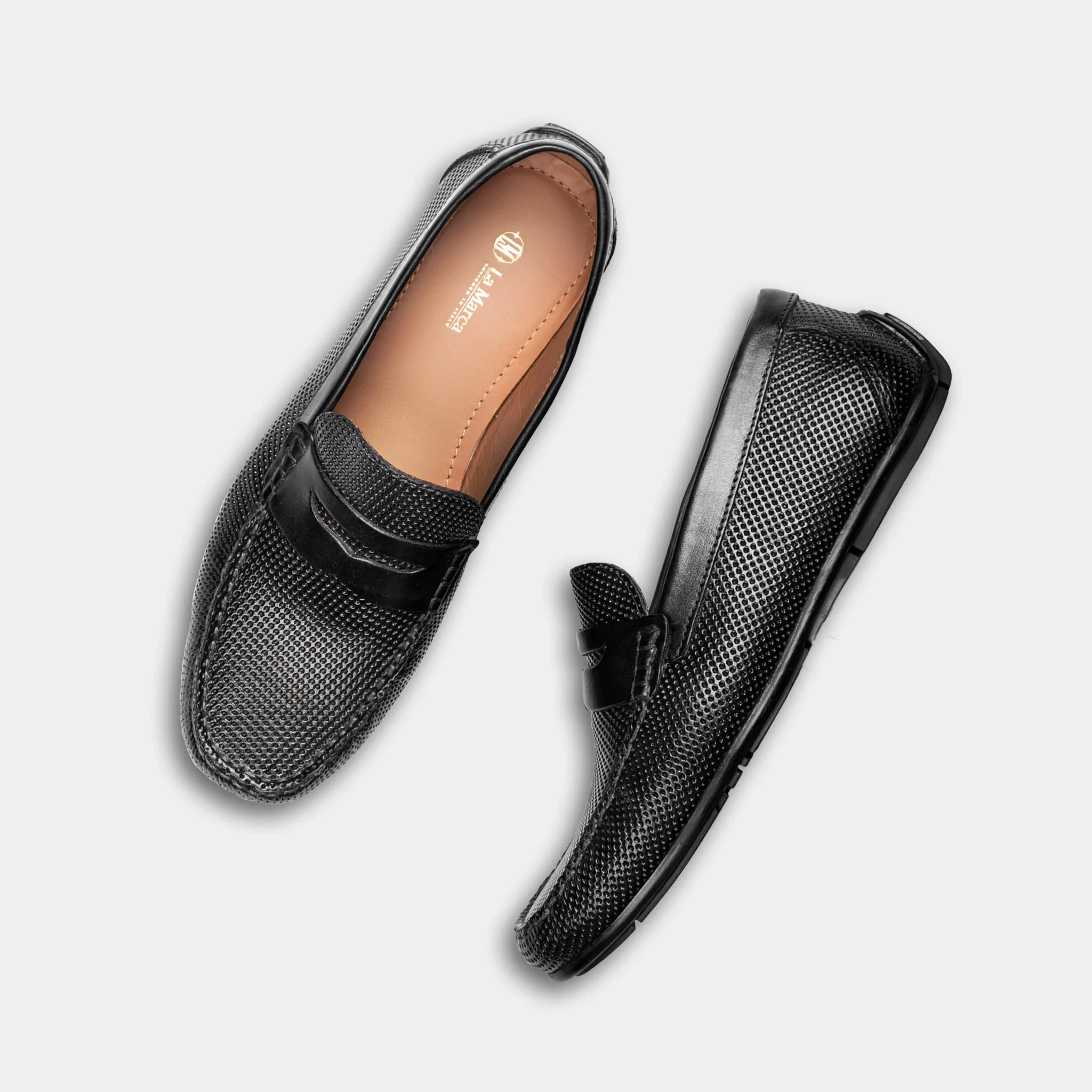 Mason Driving Moccasin (Charcoal Black)