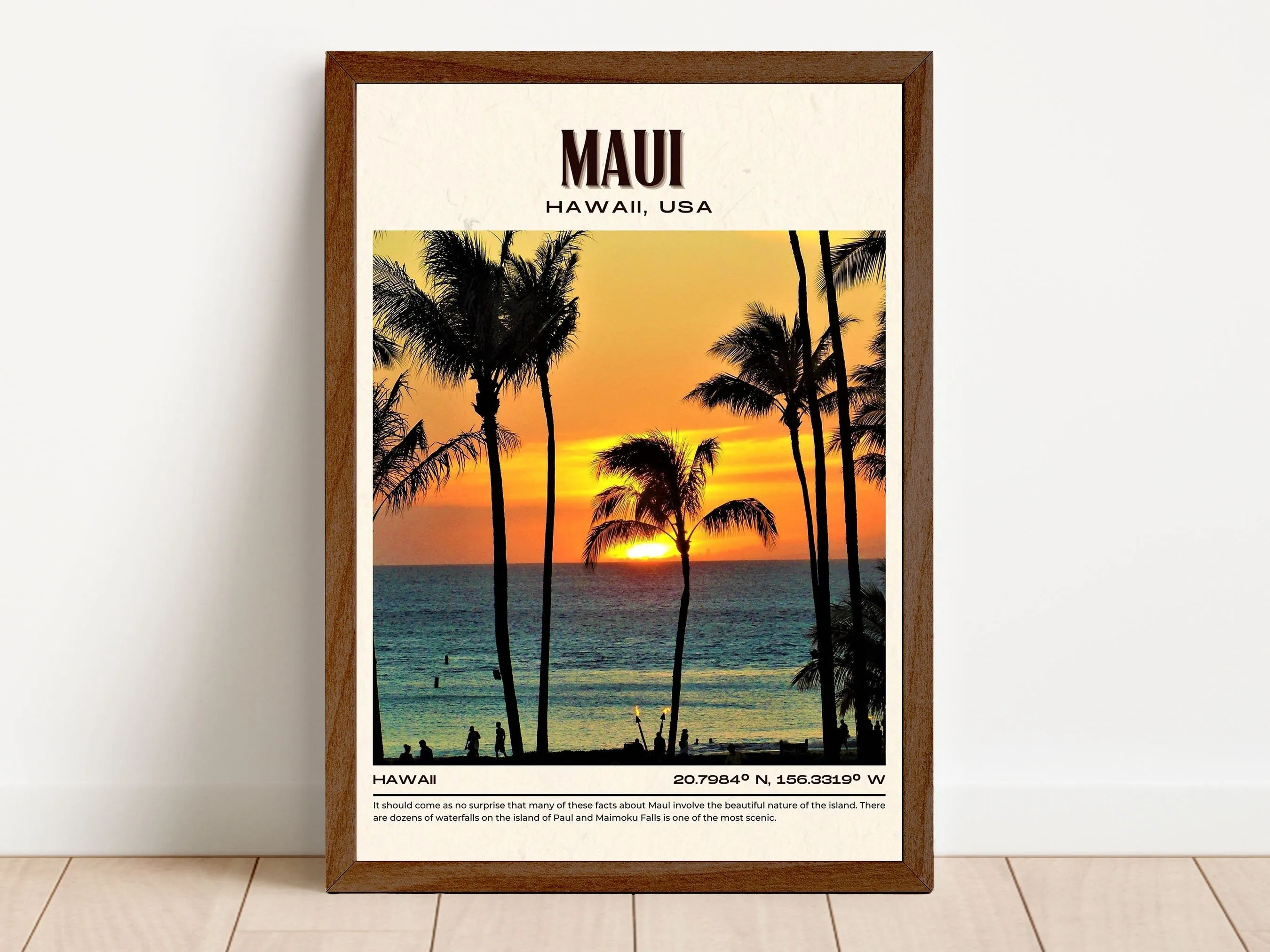 Maui Vintage Wall Art, Hawaii, USA