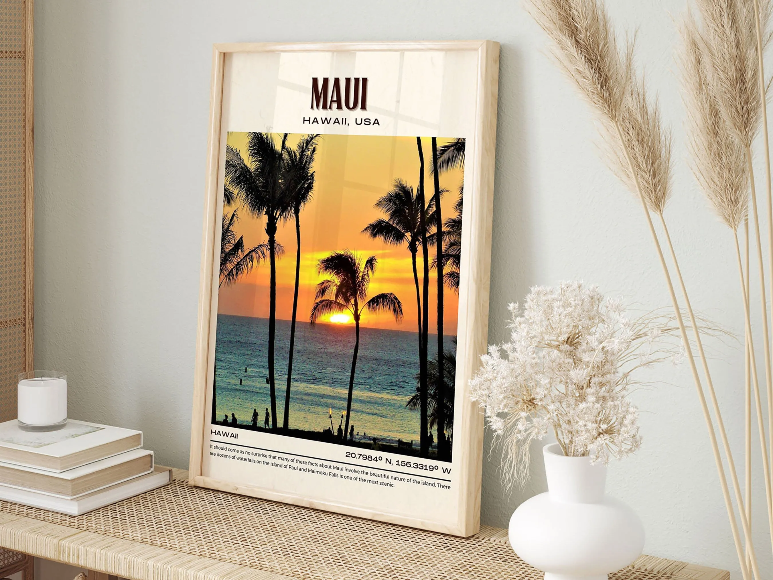 Maui Vintage Wall Art, Hawaii, USA