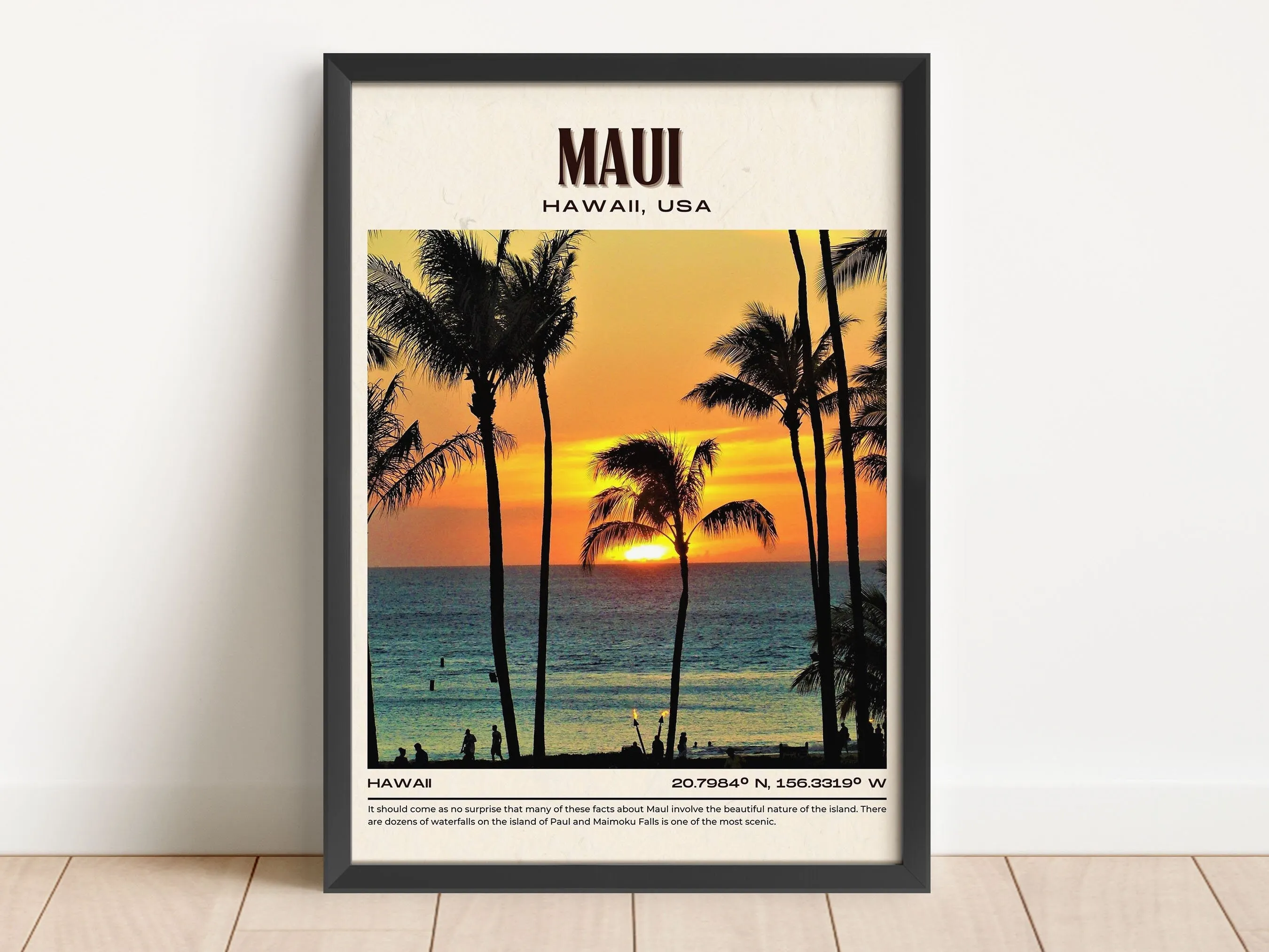 Maui Vintage Wall Art, Hawaii, USA