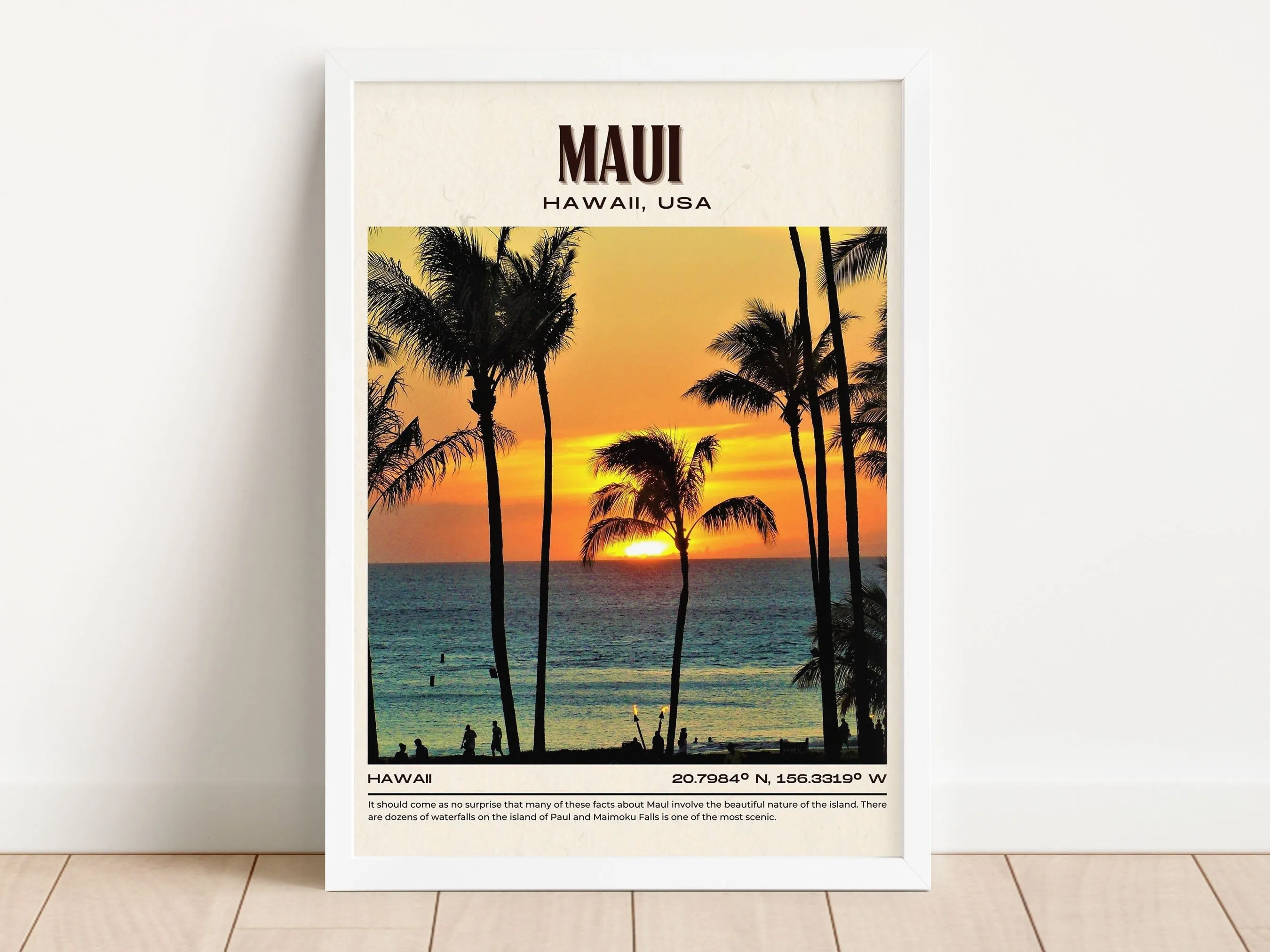 Maui Vintage Wall Art, Hawaii, USA