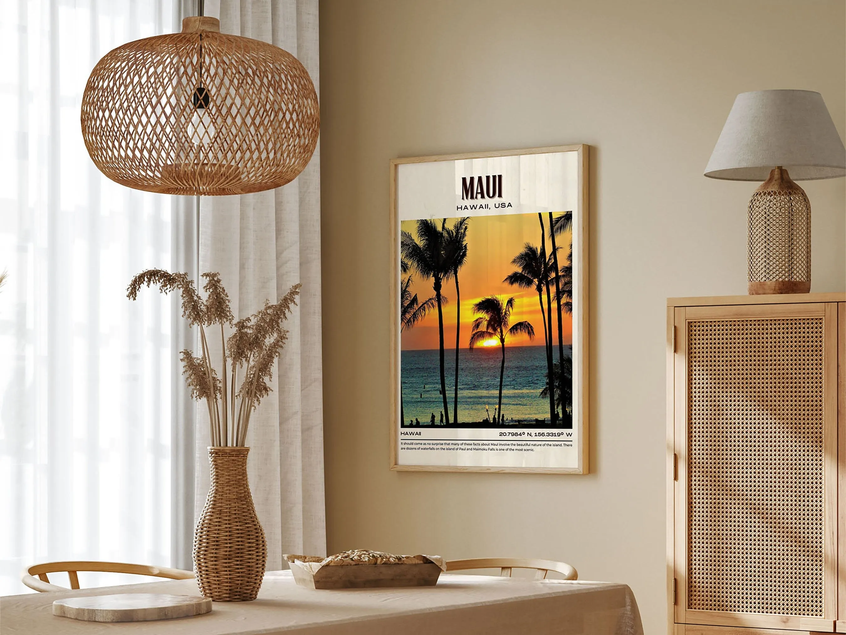 Maui Vintage Wall Art, Hawaii, USA
