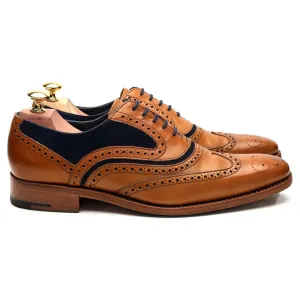 'McClean' Tan Brown Leather Oxford Brogues UK 7.5 F