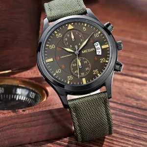MEGIR Casual Watch with Canvas Band