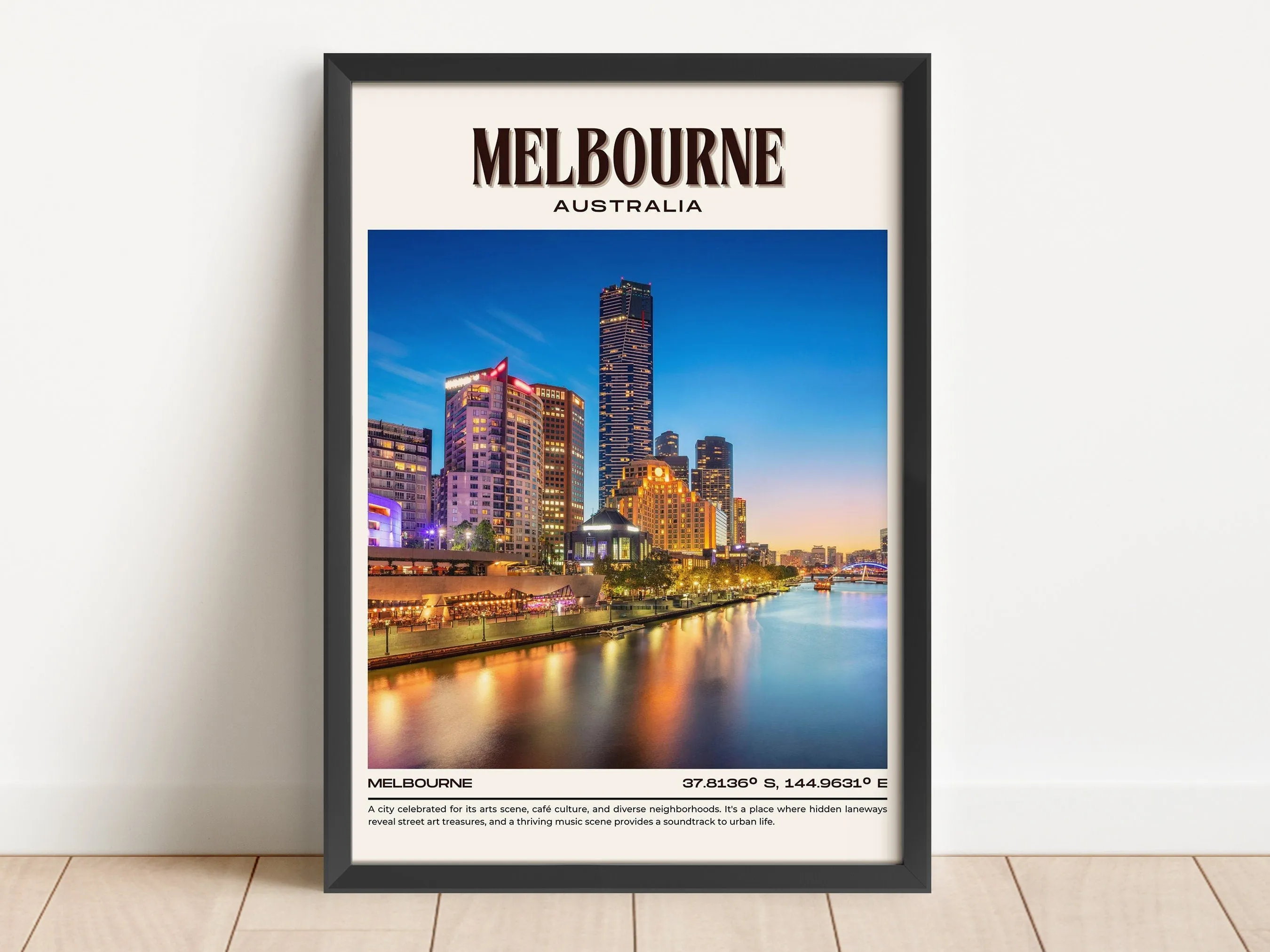 Melbourne Vintage Wall Art, Australia