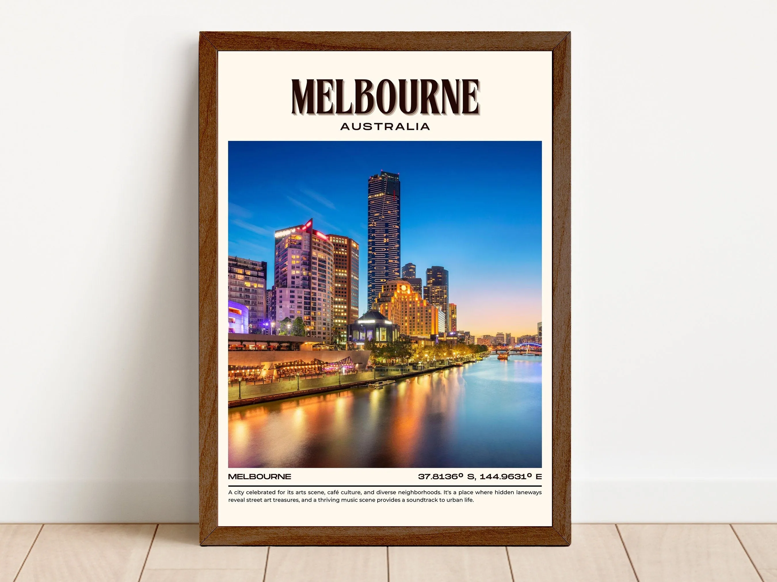 Melbourne Vintage Wall Art, Australia