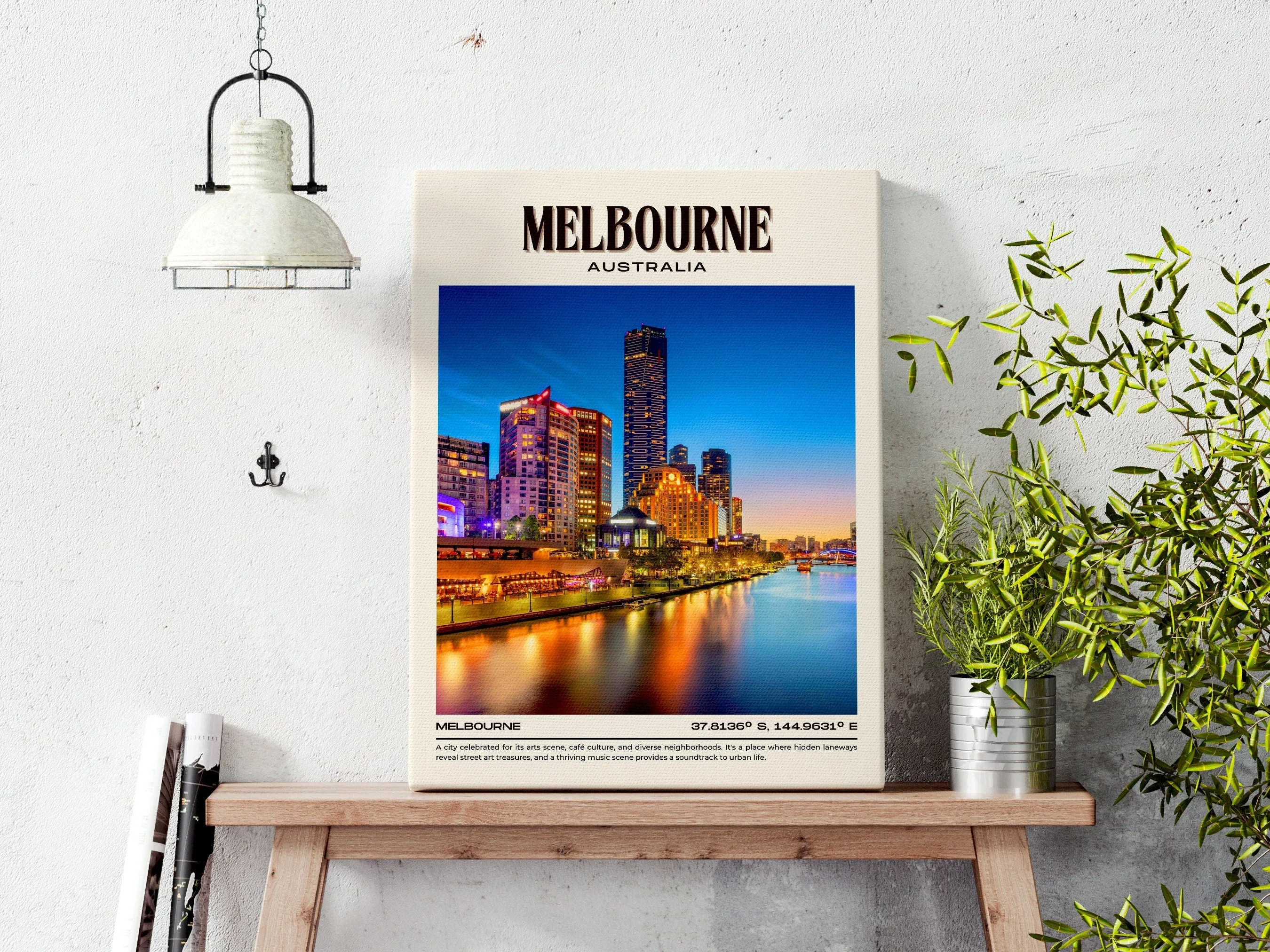 Melbourne Vintage Wall Art, Australia