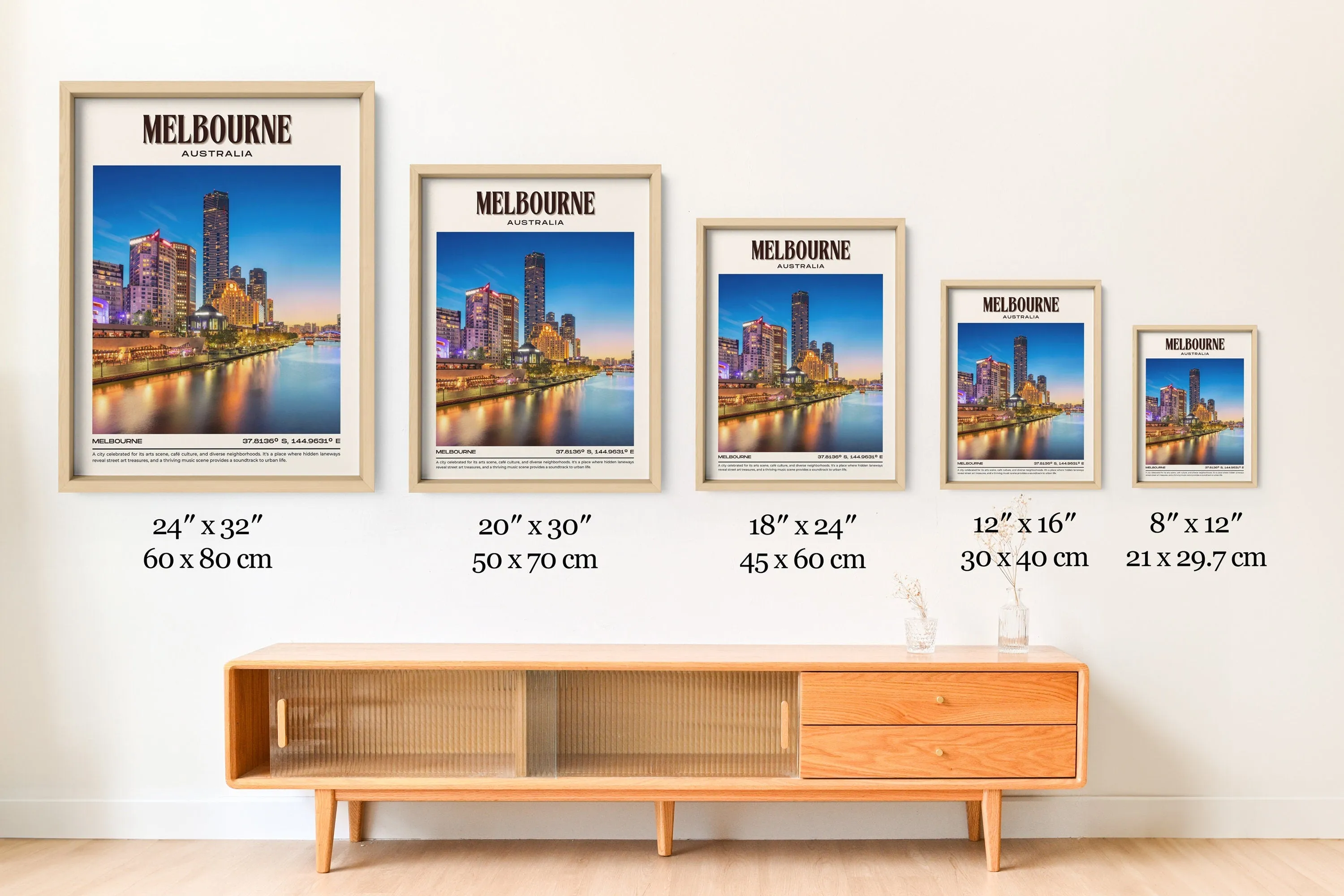 Melbourne Vintage Wall Art, Australia