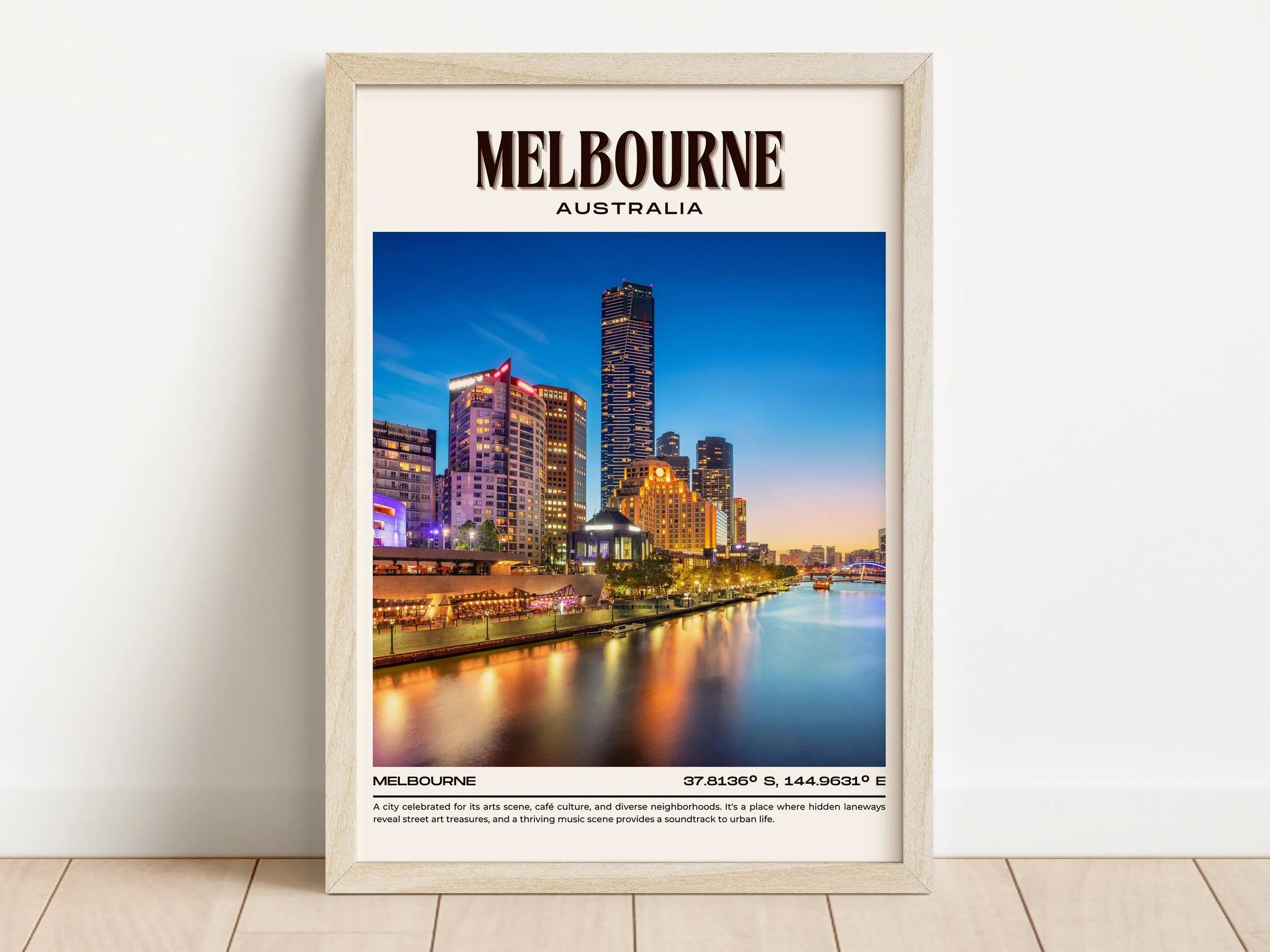 Melbourne Vintage Wall Art, Australia