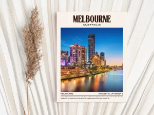 Melbourne Vintage Wall Art, Australia