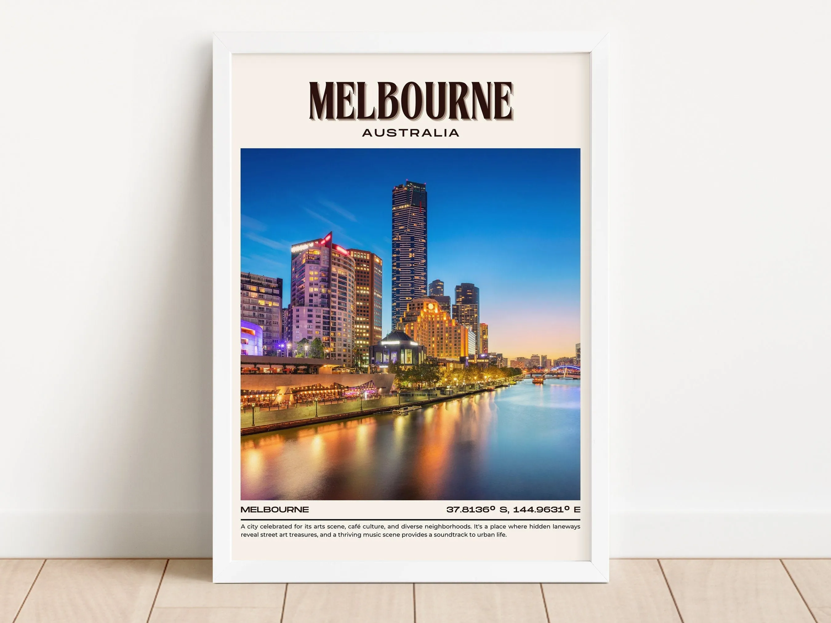 Melbourne Vintage Wall Art, Australia