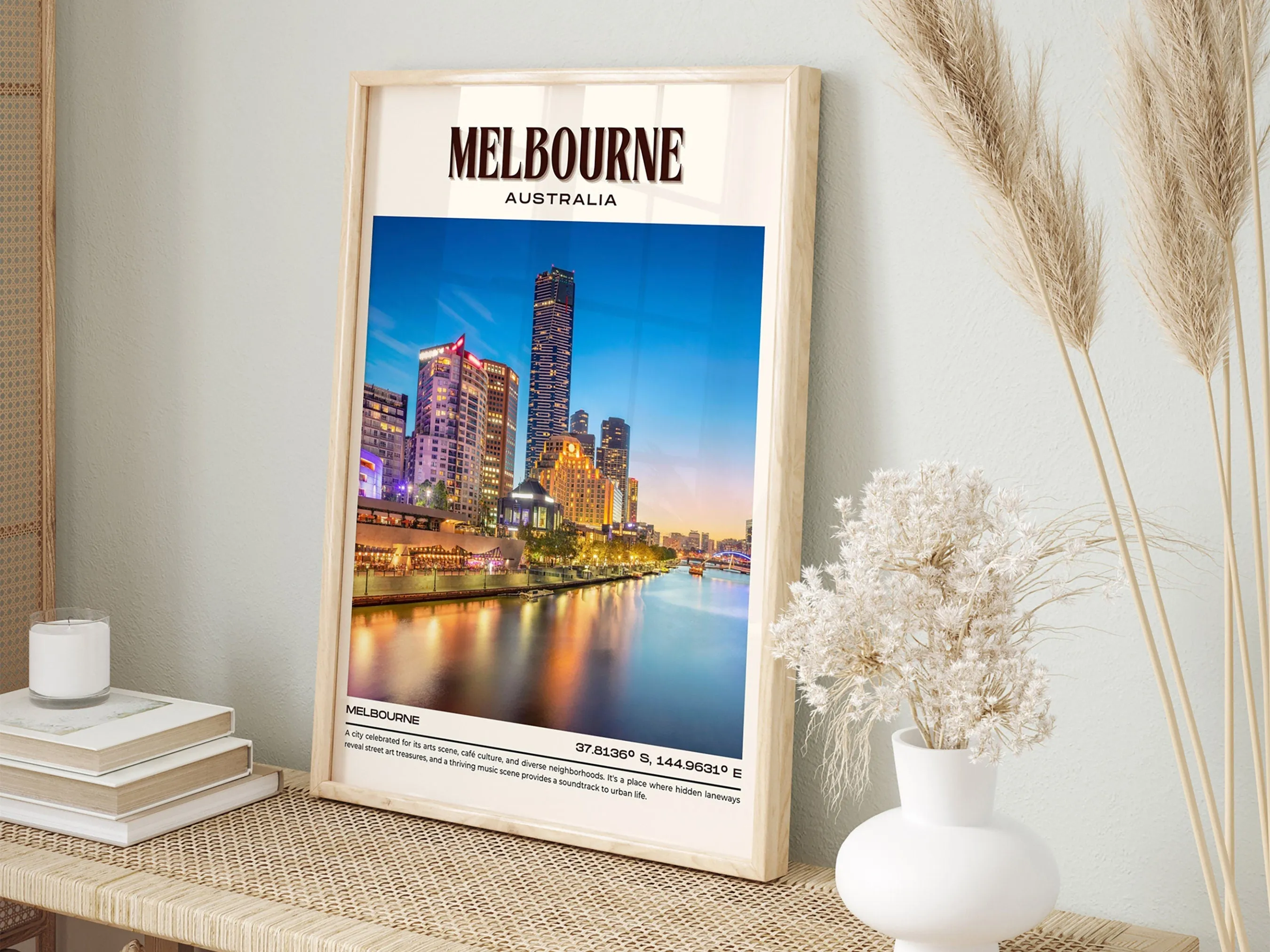 Melbourne Vintage Wall Art, Australia