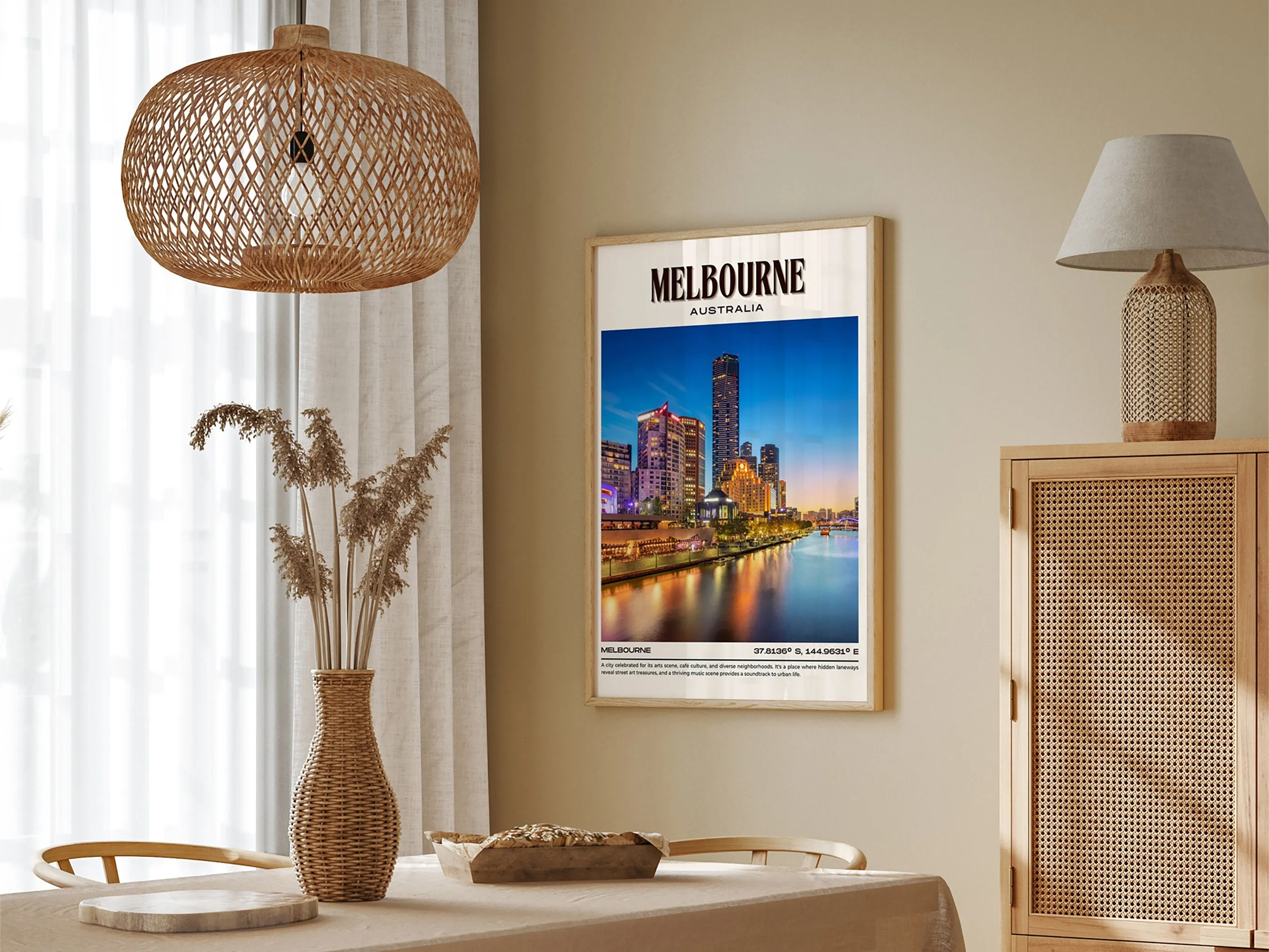 Melbourne Vintage Wall Art, Australia